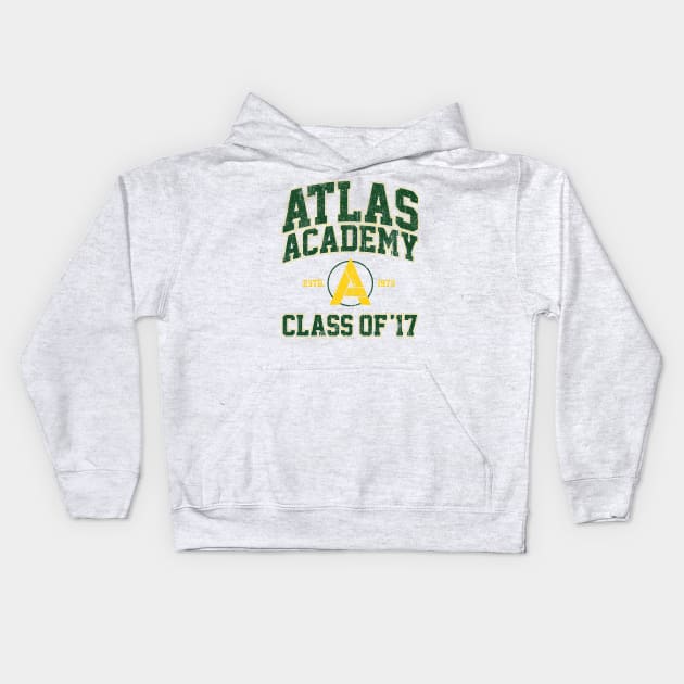 Atlas Academy Class of 17 (Variant) Kids Hoodie by huckblade